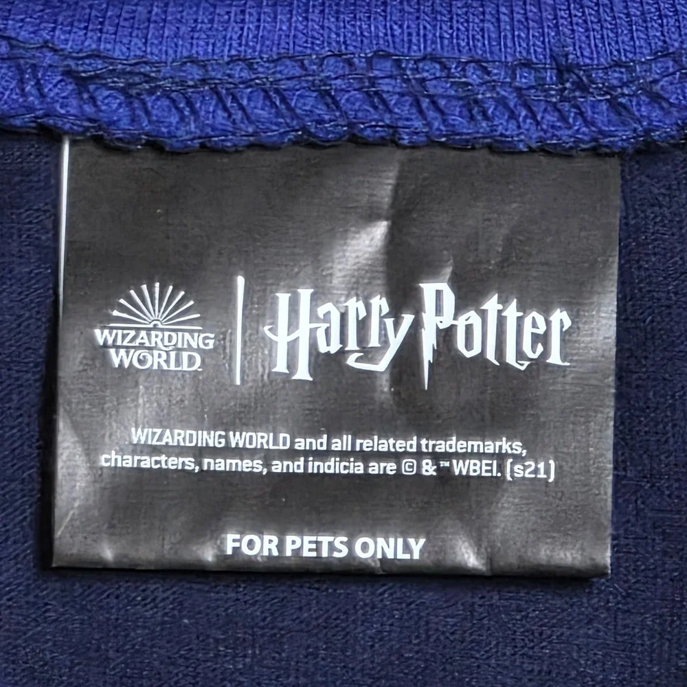 Harry Potter Ravenclaw T Shirt Dog Cat‎ Size Medium Blue Pet Apparel
